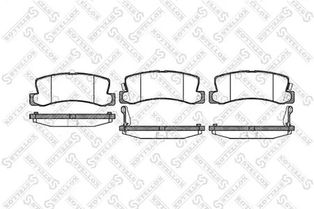 225 022-SX STELLOX Колодки тормозные задние